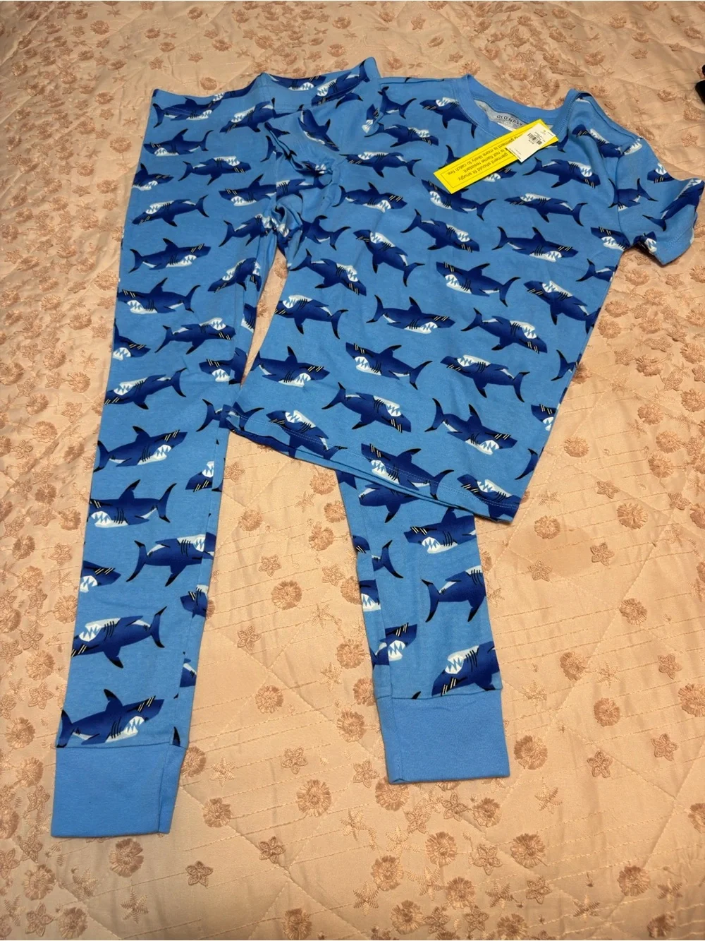 Old Navy Kids Gender-Neutral Snug-Fit Shark Pajama Set - Blue